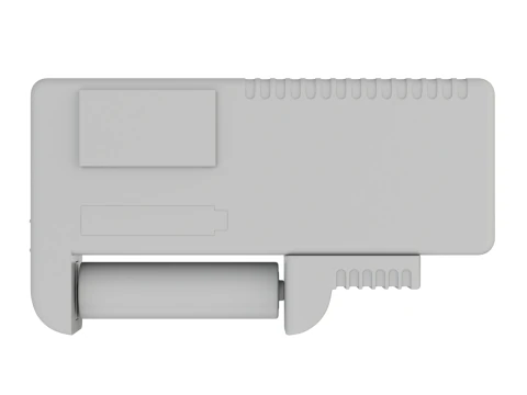 Tester per batterie con batteria AA Modello 3D