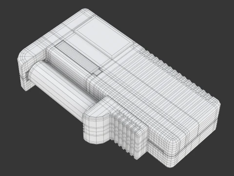 Tester per batterie con batteria AA Modello 3D