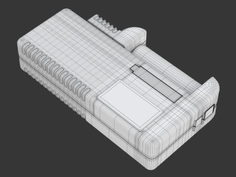 Tester per batterie con batteria AA Modello 3D