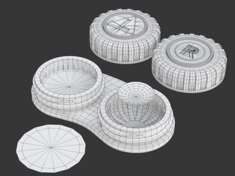 Contact Lens Case Modelo 3D