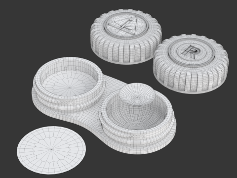 Contact Lens Case Modelo 3D