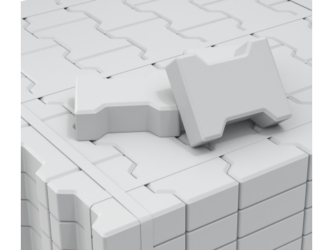 Paving Stones and Wooden Pallet 3D-Modell