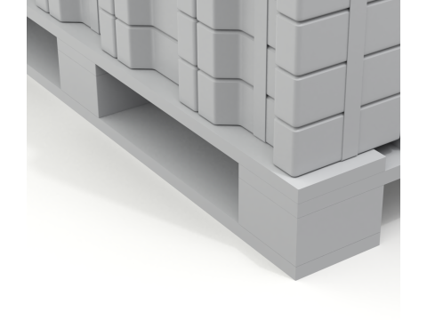 Paving Stones and Wooden Pallet 3D-Modell