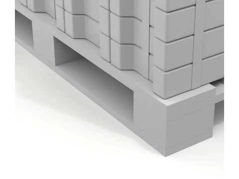 Paving Stones and Wooden Pallet 3D Model