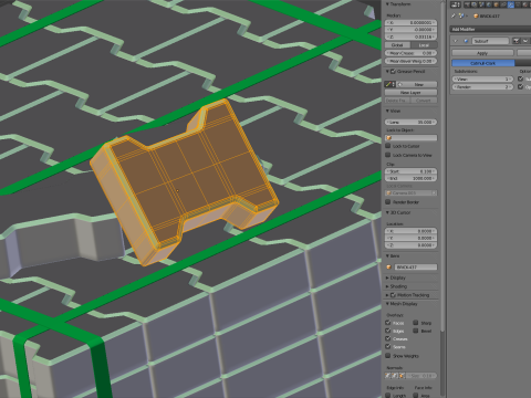 Paving Stones and Wooden Pallet 3D-Modell