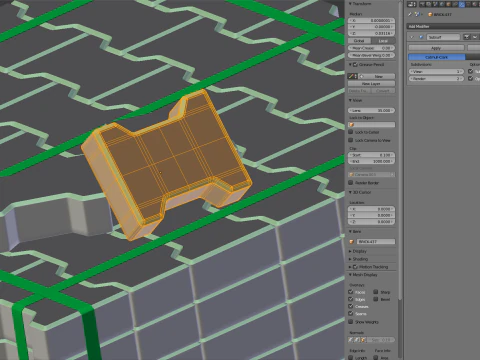 Paving Stones and Wooden Pallet 3D Model