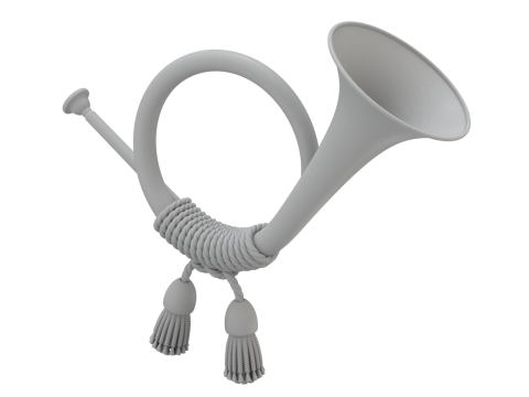 Post Horn Model 3D