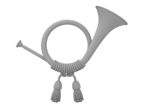 Post Horn Model 3D