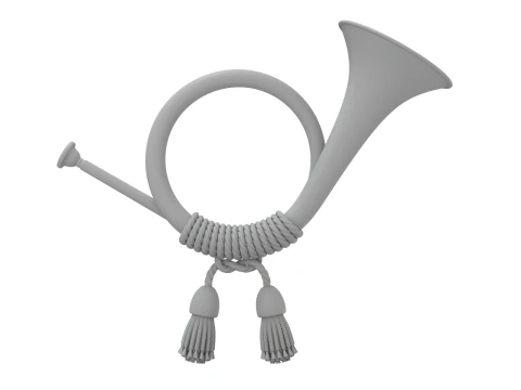 Post Horn 3D Model