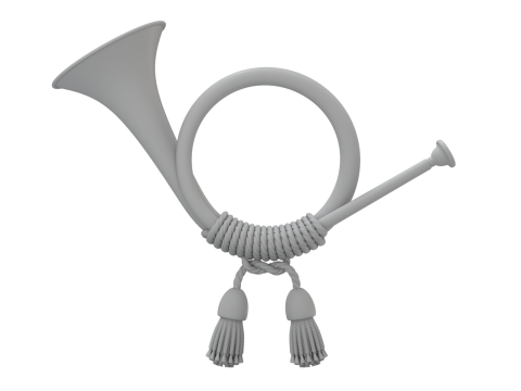 Post Horn Model 3D