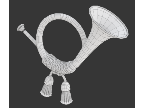 Post Horn Model 3D