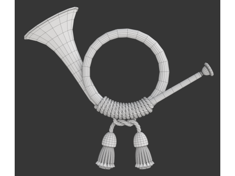 Post Horn Model 3D