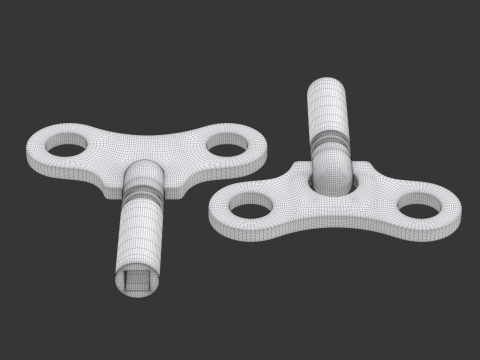 Winding Keys 3D-Modell