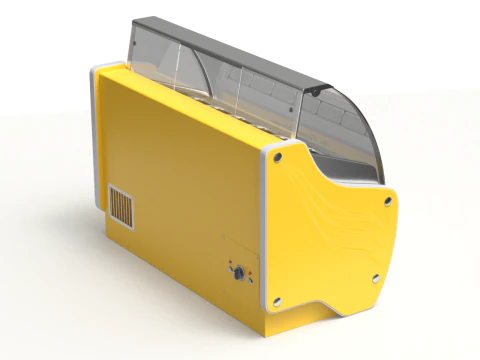 Ice Cream Showcase Fridge 3D Model