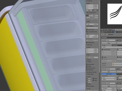 Ice Cream Showcase Fridge 3D Model