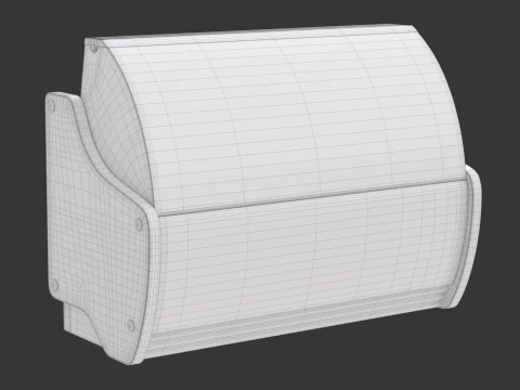 Ice Cream Showcase Fridge 3D Model