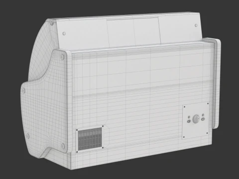 Ice Cream Showcase Fridge 3D Model