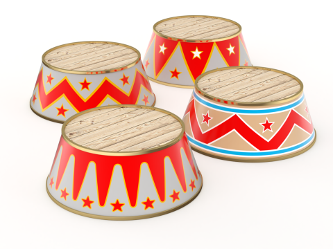 Circus Stand Set 3D Model