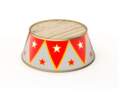 Circus Stand Set 3D Model