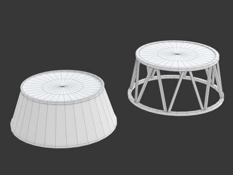 Circus Stand Set 3D Model