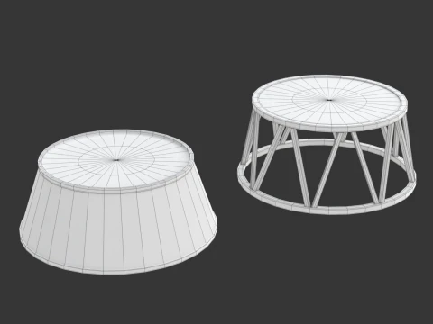 Circus Stand Set 3D Model