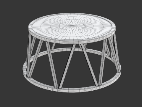 Circus Stand Set 3D Model