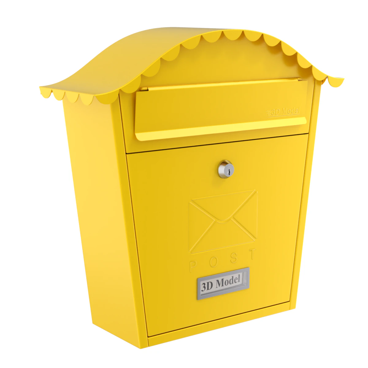 Post Box 3D Model .c4d .max .obj .3ds .fbx .stl .blend 