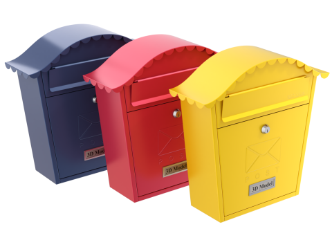 Post Box Modèle 3D