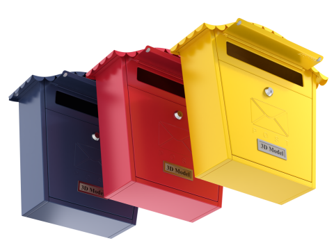 Post Box Modèle 3D