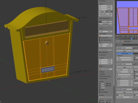 Post Box Modèle 3D