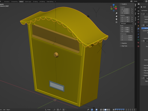 Post Box Modèle 3D