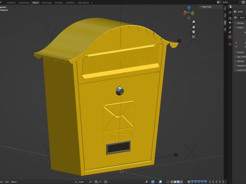 Post Box Modèle 3D