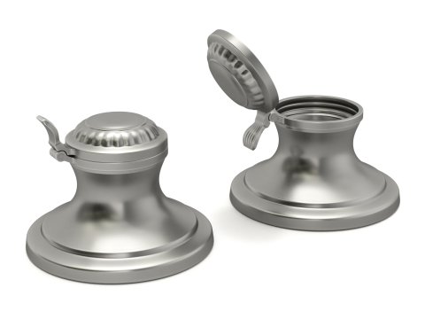 Quill Pen with Inkwell 3D Model