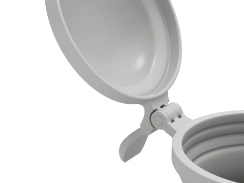 Quill Pen with Inkwell 3D Model