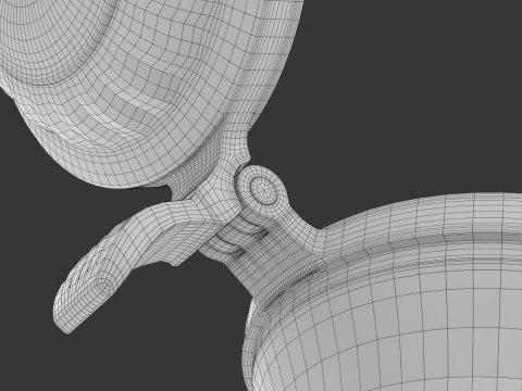 Quill Pen with Inkwell 3D Model
