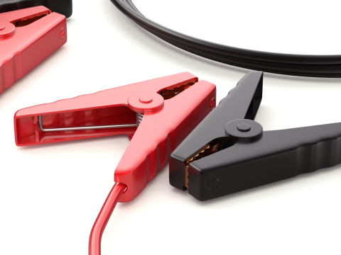 Car Jump Starter Clamps 3D Model