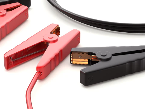 Car Jump Starter Clamps 3D Model