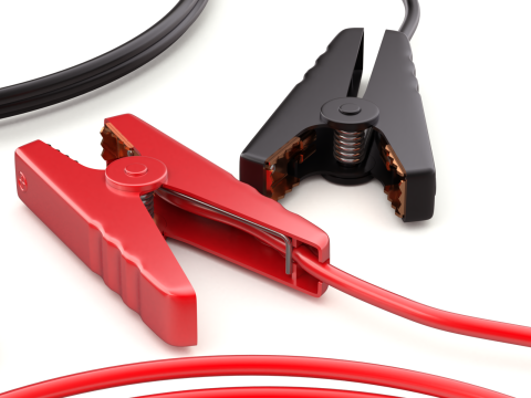 Car Jump Starter Clamps 3D Model