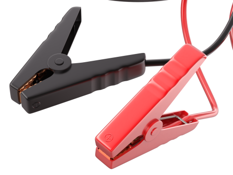 Car Jump Starter Clamps 3D Model