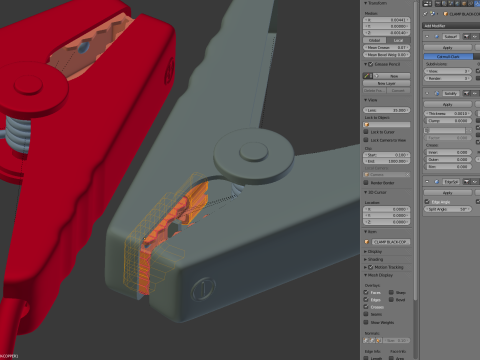 Car Jump Starter Clamps 3D Model