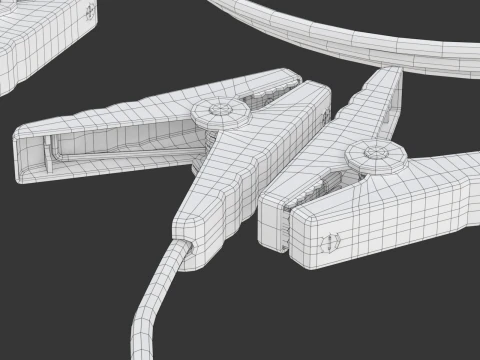 Car Jump Starter Clamps 3D Model
