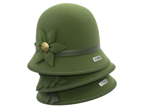 Cloche Hat Modelo 3D