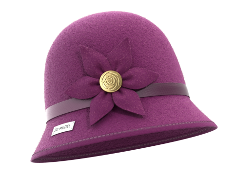 Cloche Hat Modelo 3D