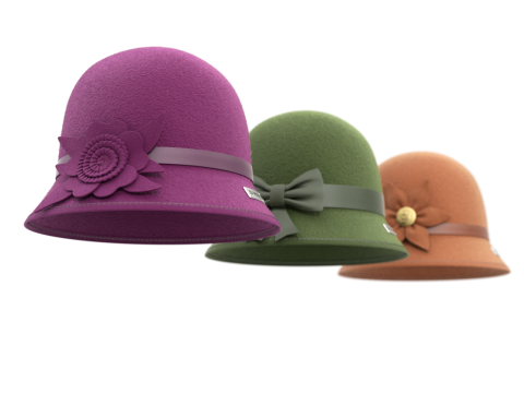 Cloche Hat Modelo 3D