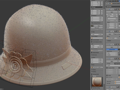 Cloche Hat Modelo 3D