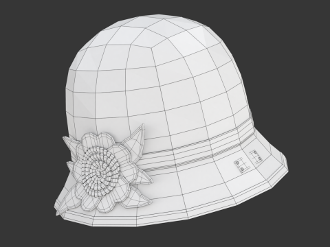 Cloche Hat Modelo 3D