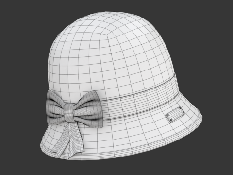 Cloche Hat Modelo 3D