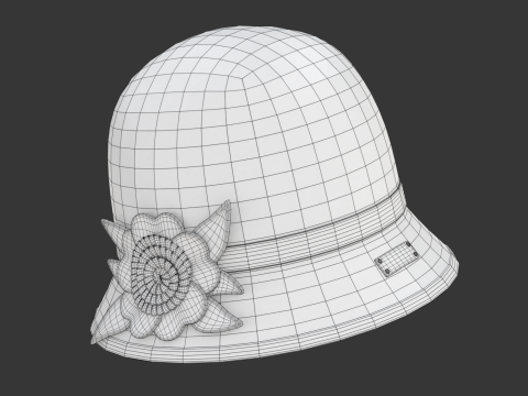 Cloche Hat Modelo 3D