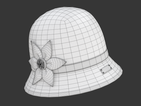 Cloche Hat Modelo 3D