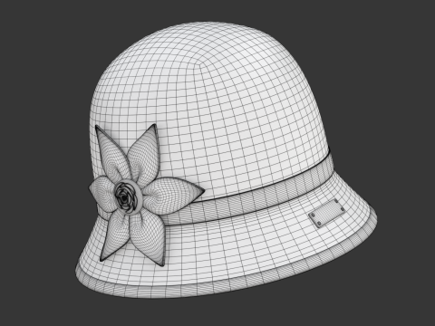 Cloche Hat Modelo 3D
